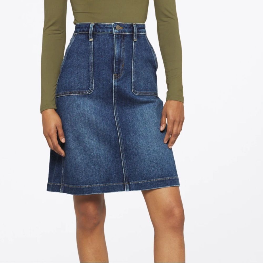 JUST BLACK
Split Hem Skirt Indigo‎ XSP Nwt Stitch Fix